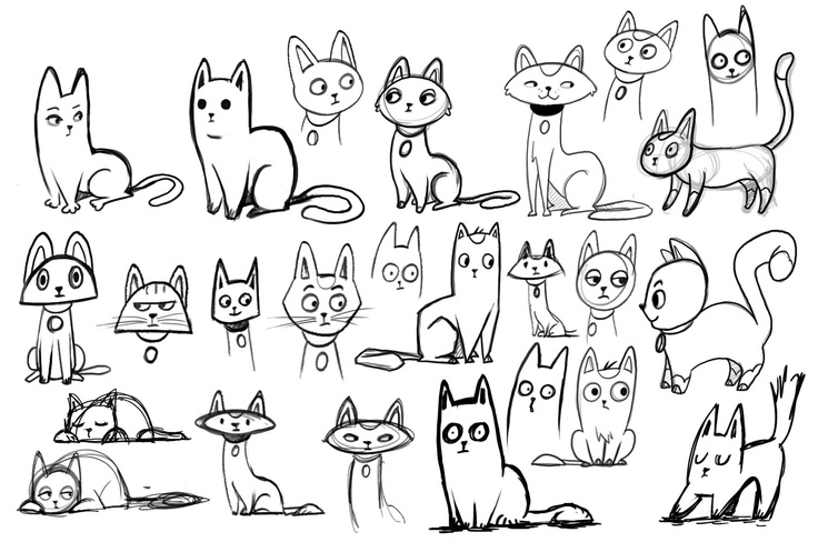 как нарисовать кота