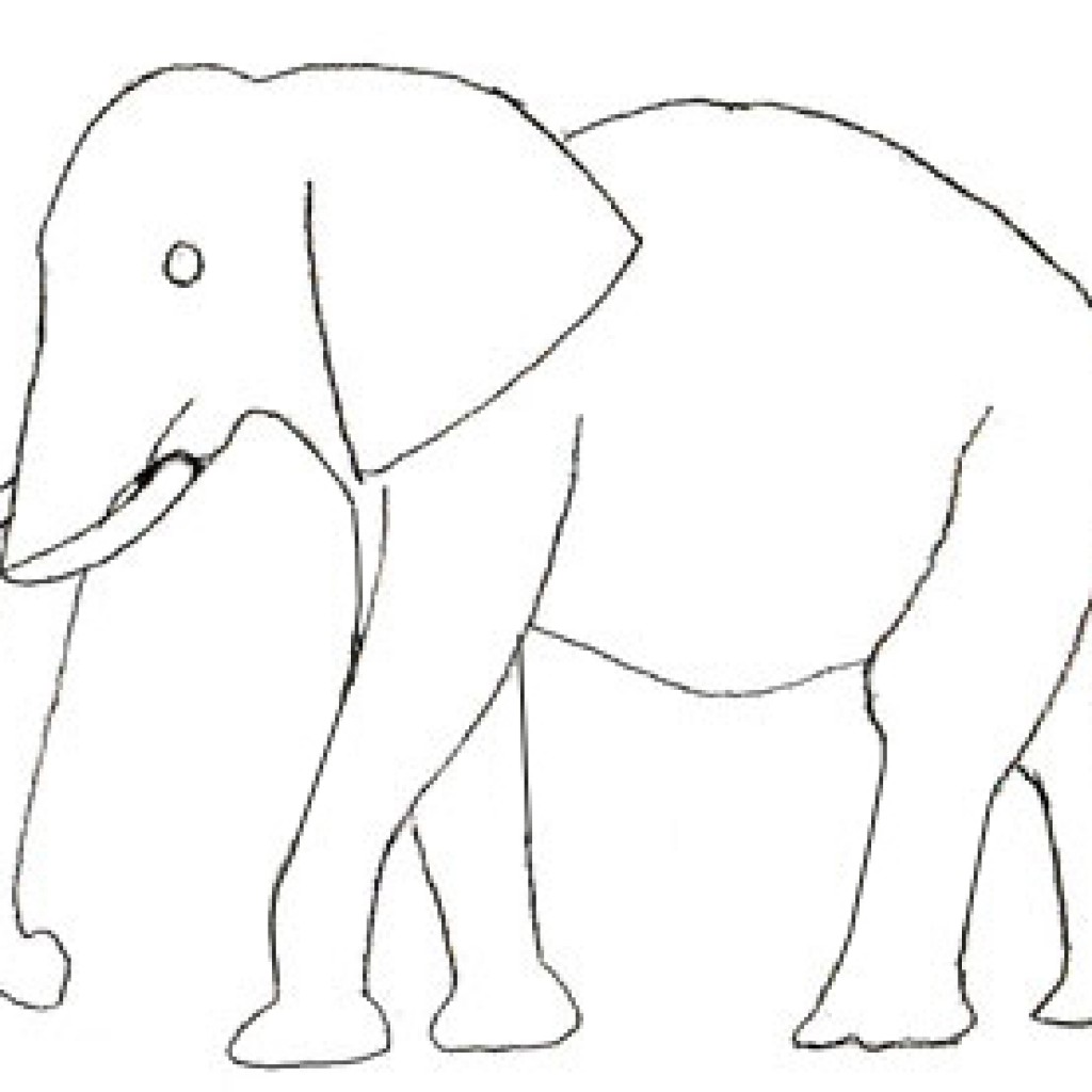 Рисунок слона карандашом для детей 3 класс