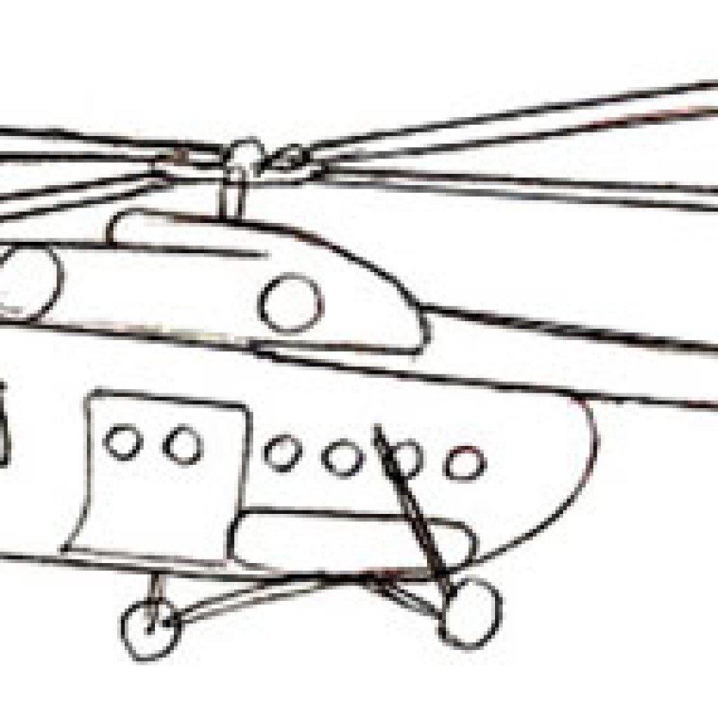 Рисунок поэтапно вертолет