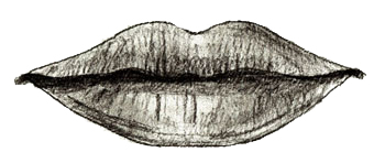 как нарисовать губы