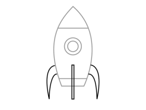 Как нарисовать ракету