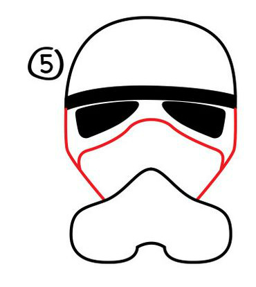 Как нарисовать шлем клона пехотинца из Звездный войн