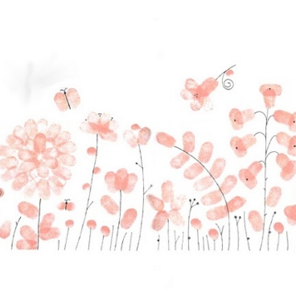 Пальчиковое рисование цветы