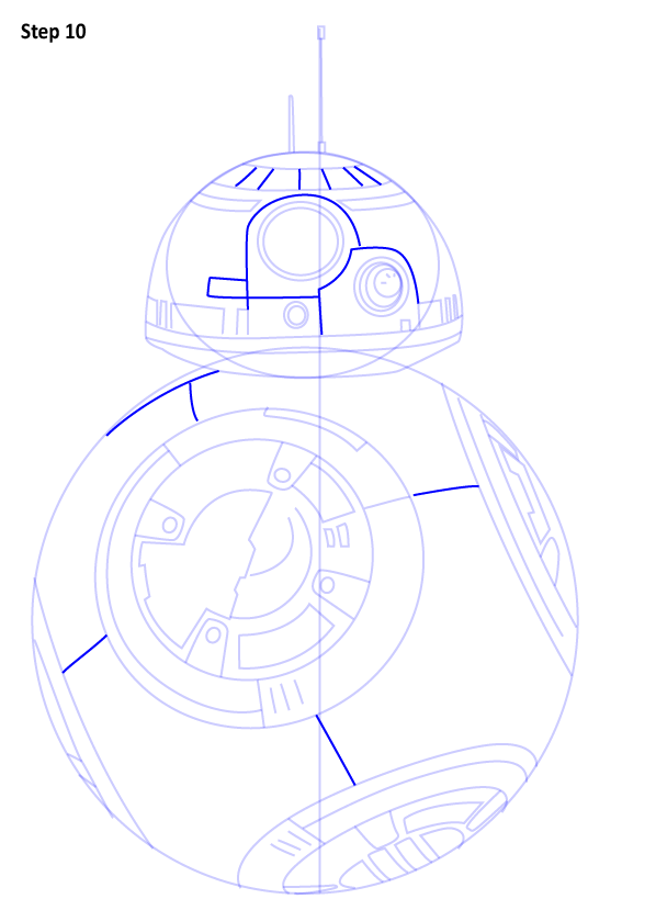 Как нарисовать дройда BB-8