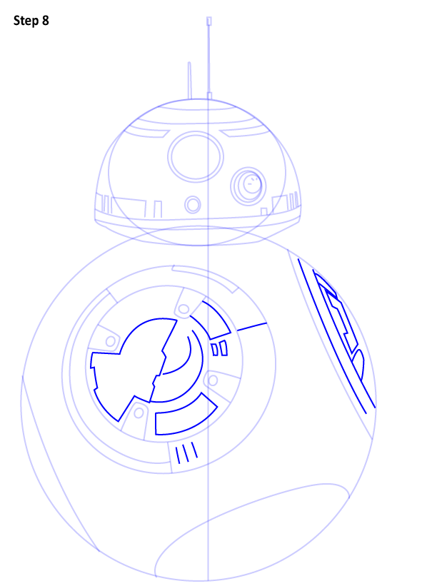 Как нарисовать дройда BB-8