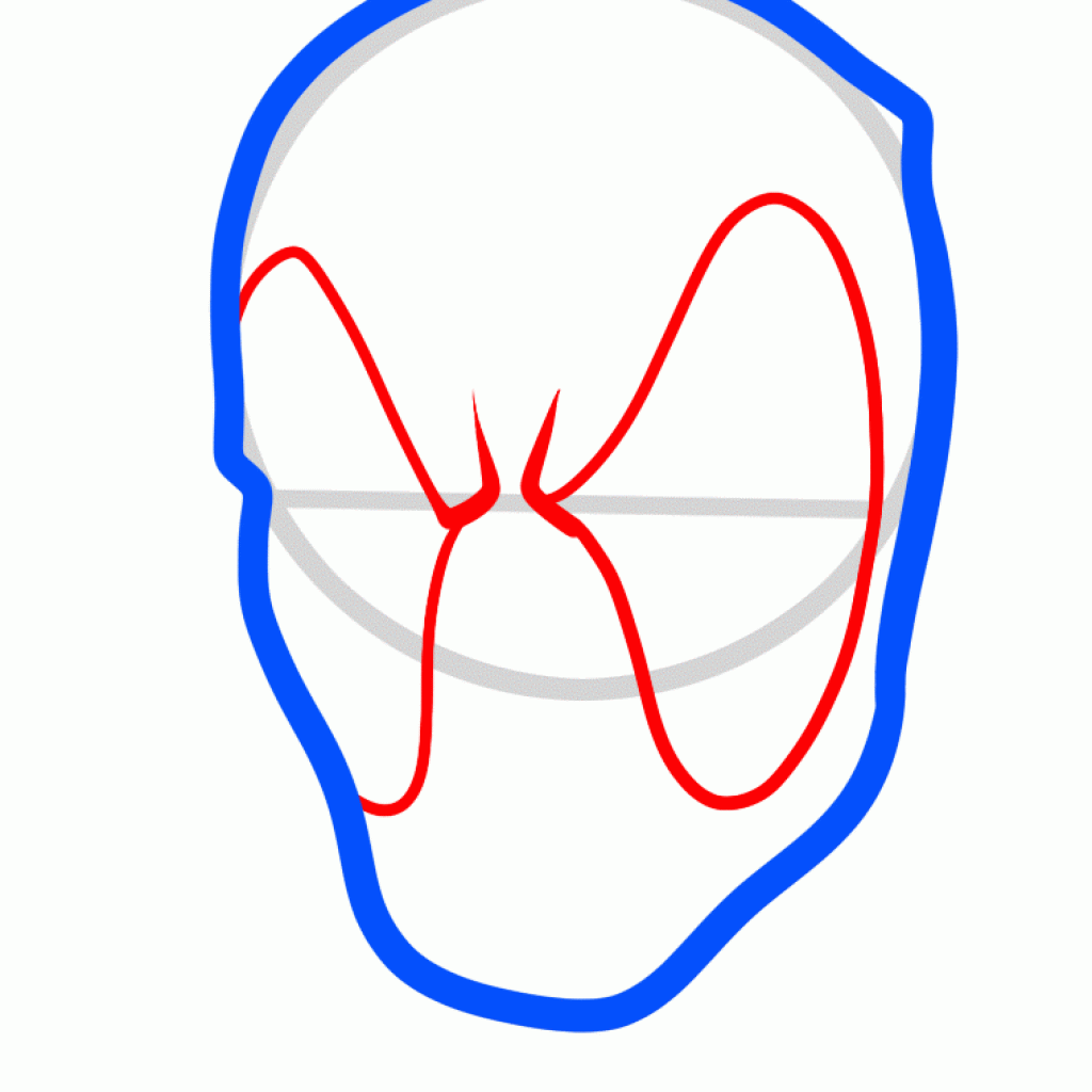 Голова Дэдпула рисунок