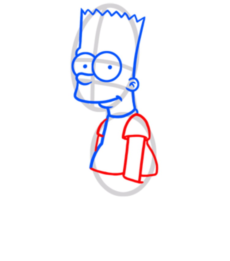 Как нарисовать Барта Симпсона