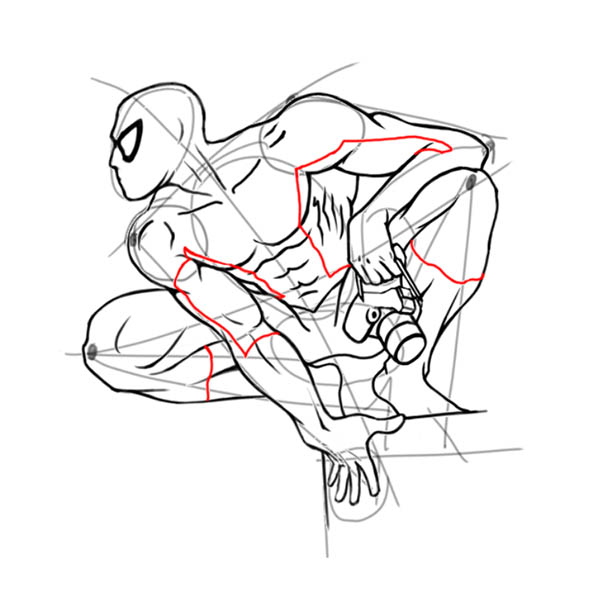 Как нарисовать Человека Паука