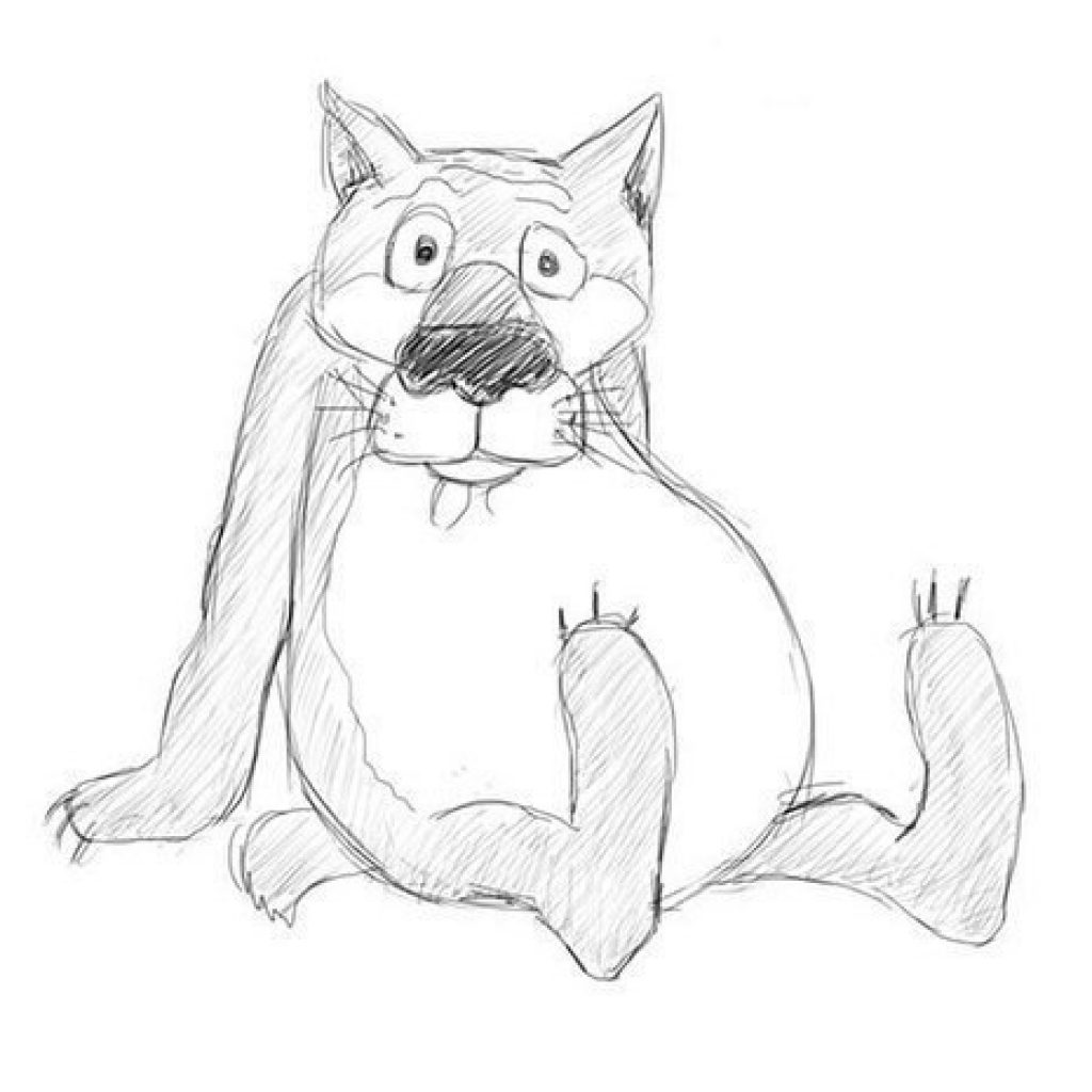 Как нарисовать волка из м/ф"Жил-был пес"