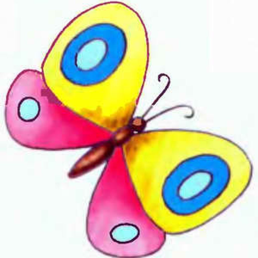 Бабочки для рисования детям в детский сад