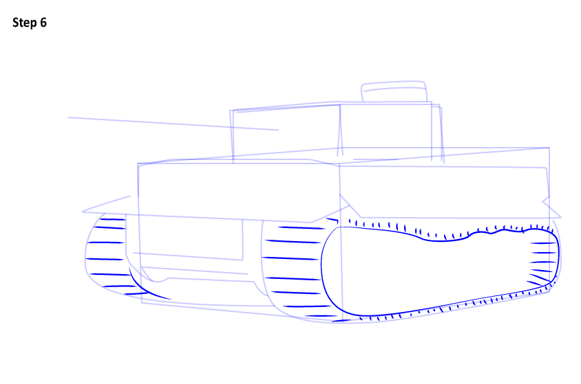Как нарисовать танк Тигр
