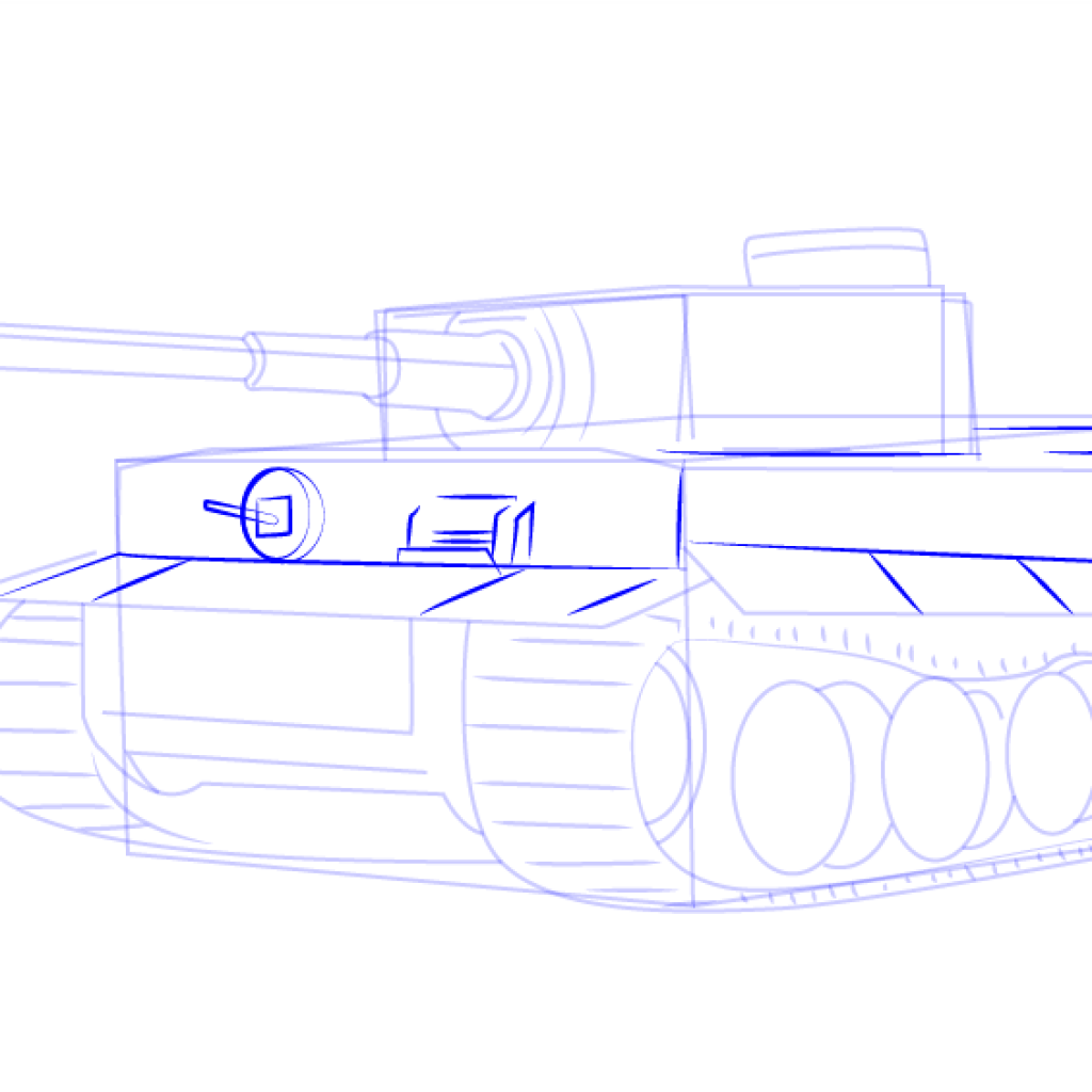 Рисуем танк с детьми 5 6 лет поэтапно