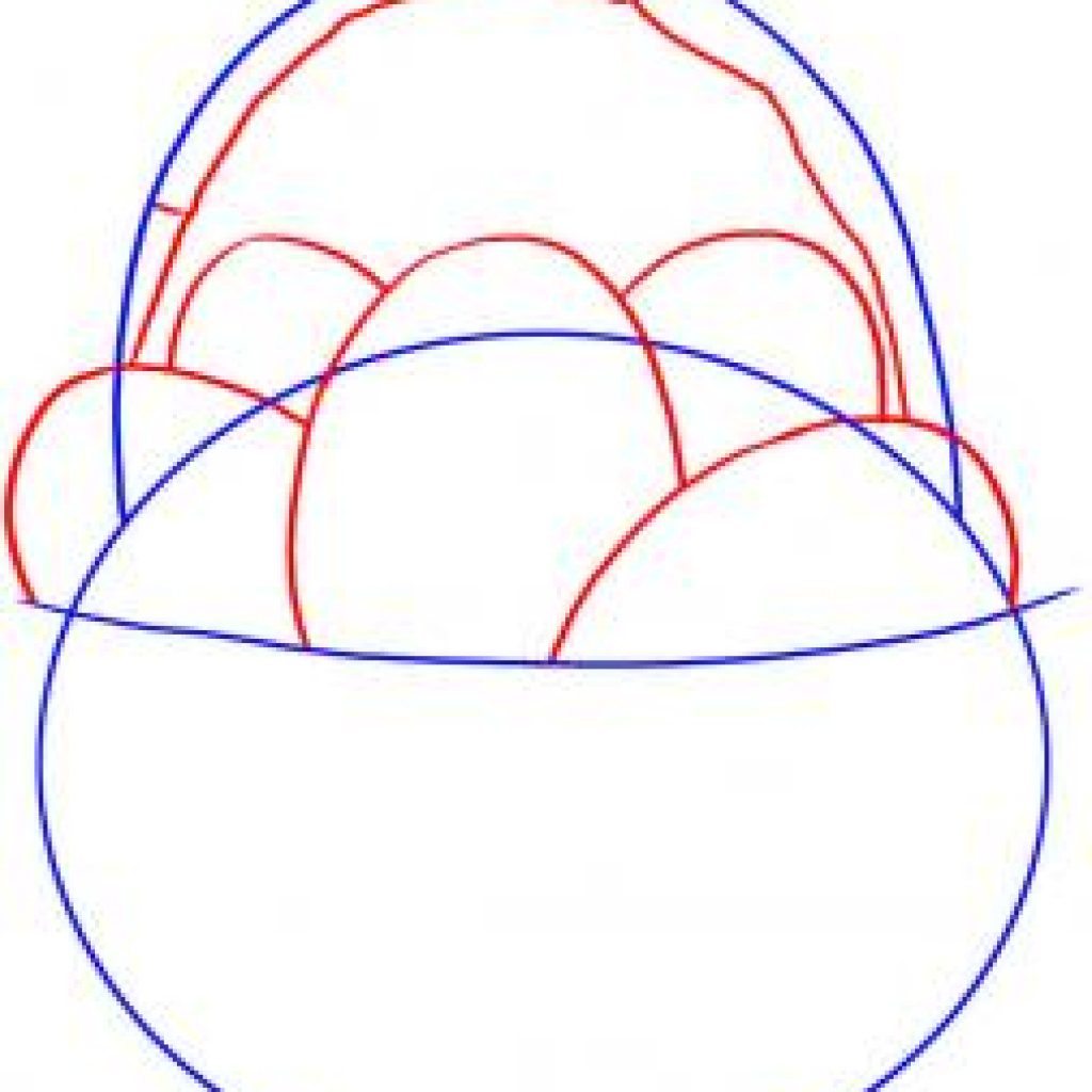 Поэтапное рисование Пасхальная корзинка