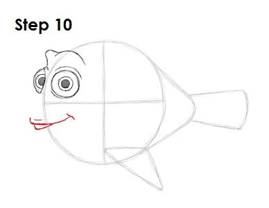 Как нарисовать рыбку Дори