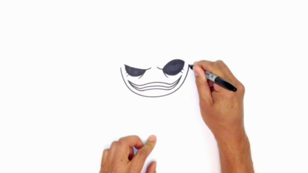 Как нарисовать Джокера в стиле чиби