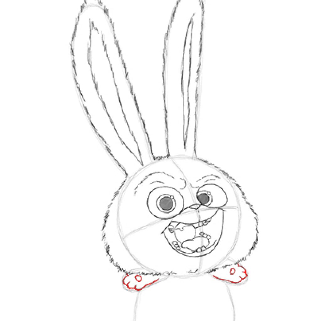 Кролик из мультика Тайная жизнь домашних животных рисунок