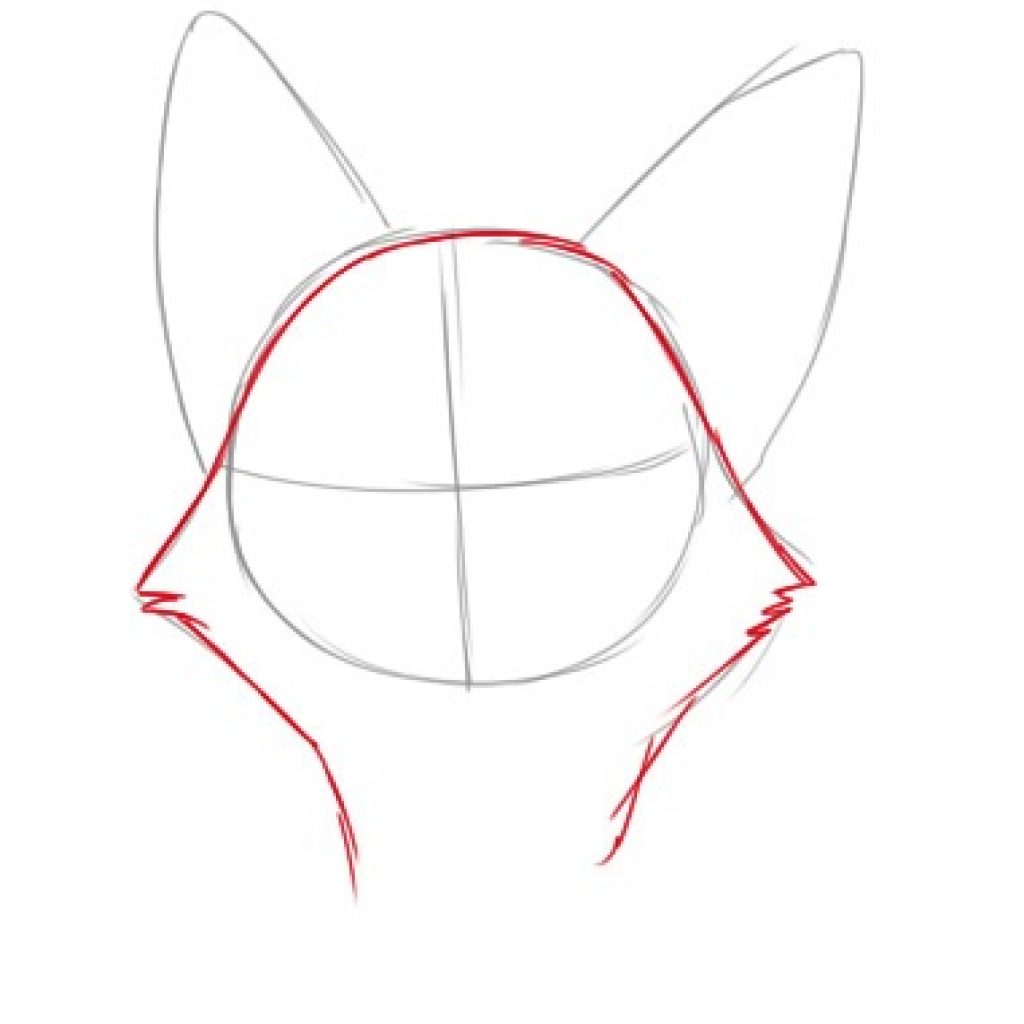 Как нарисовать голову лисы легко
