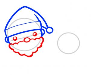 Как нарисовать Санта Клауса и оленя рудольфа