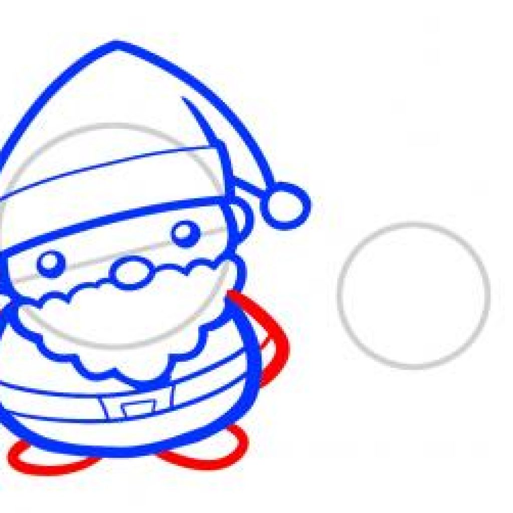Рисунок Санта Клауса для срисовки