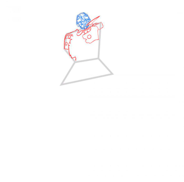 как нарисовать робота Бамблби