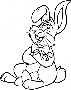 как нарисовать пасхального кролика