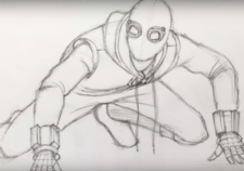 Рисуем Человека Паука из фильма