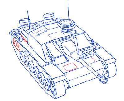 Как нарисовать немецкий StuG III