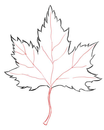 Как нарисовать листья