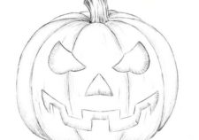 Рисуем тыкву на Хеллоуин