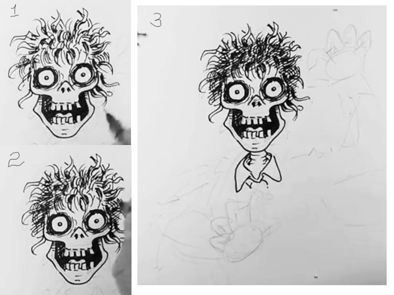Как нарисовать зомби поэтапно