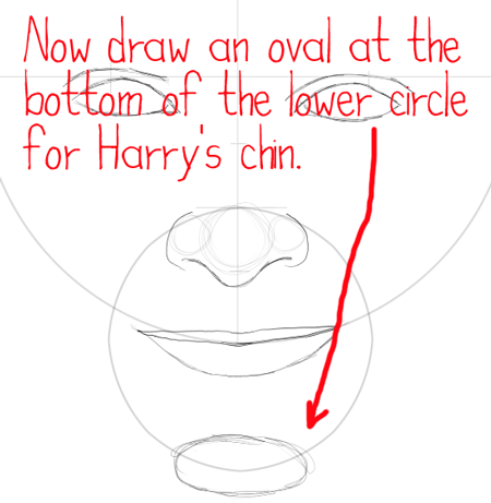 как нарисовать Гарри поттера