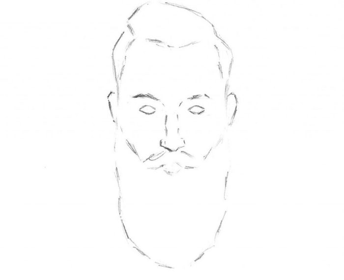 Как нарисовать бороду