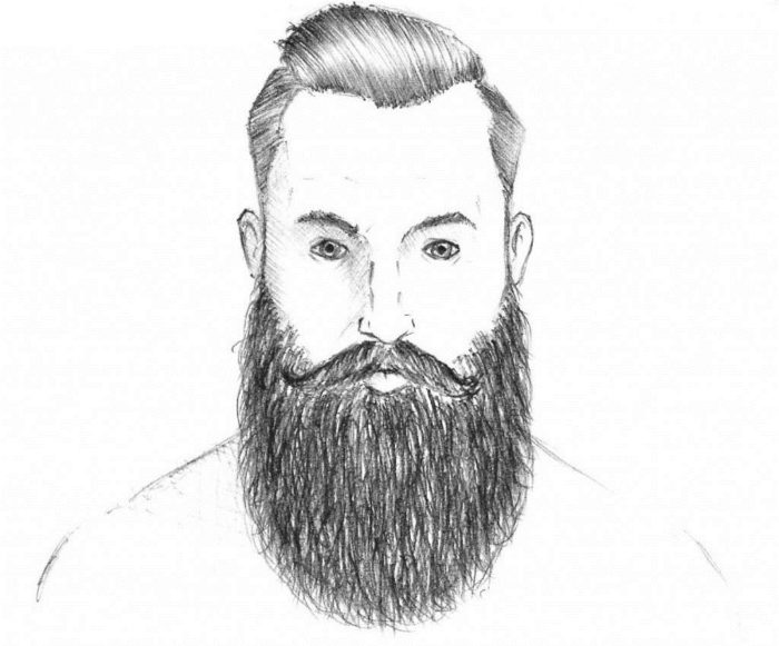 Как нарисовать бороду