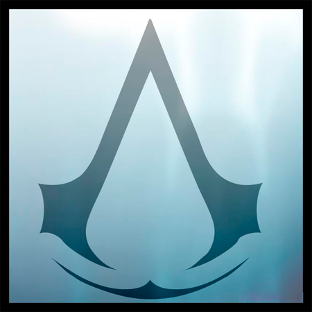 нарисовать знак ассасина из игры Assasin’s Creed 5