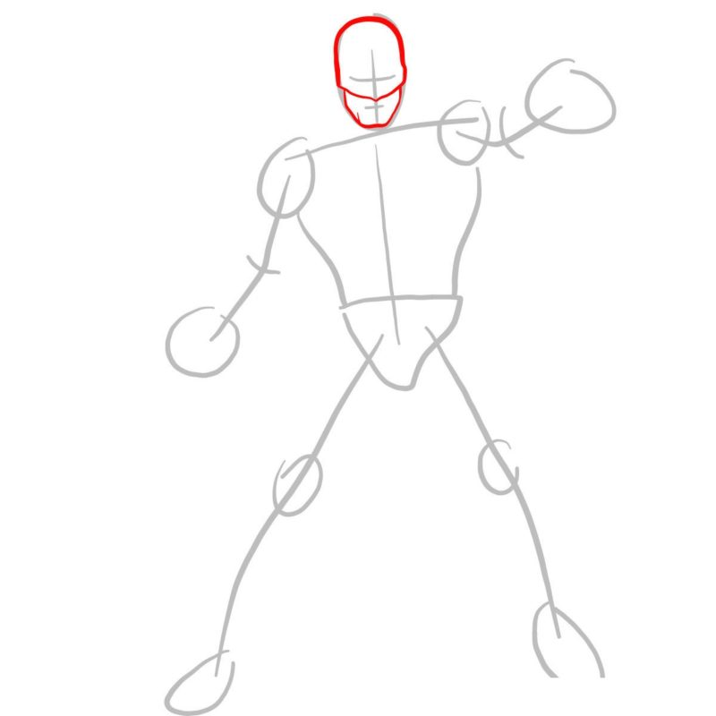 Как нарисовать Железного кулака 2