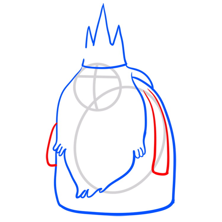 Как нарисовать Ледяного короля из Время приключений 5