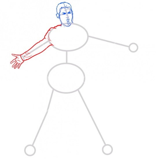 Как нарисовать Роналду 5