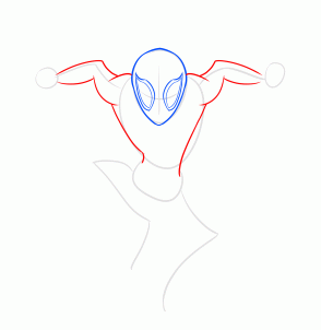 Урок рисования Человека Паука 4