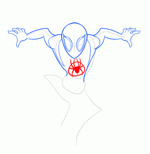 Урок рисования Человека Паука 6