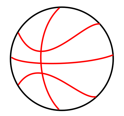 как нарисовать баскетбольный мяч 2