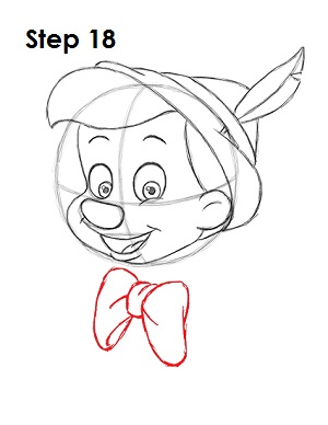 Как нарисовать пиноккио 18