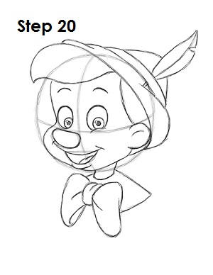 Как нарисовать пиноккио 20